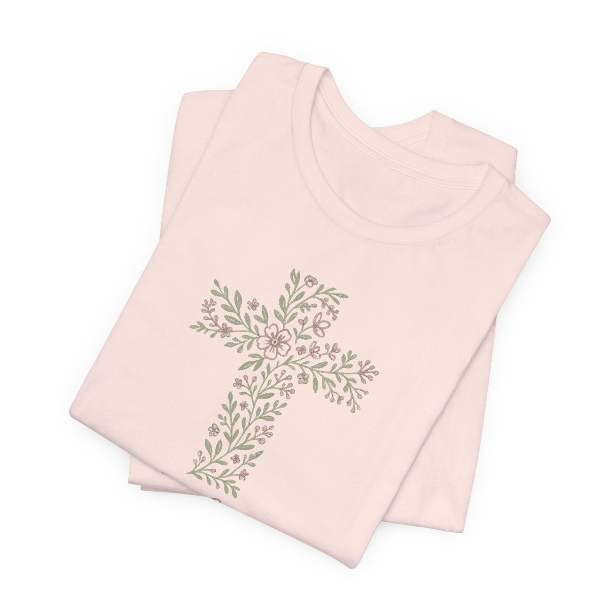 He Lives Floral Cross